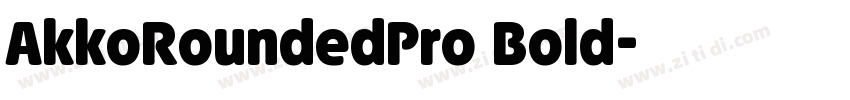 AkkoRoundedPro Bold字体转换